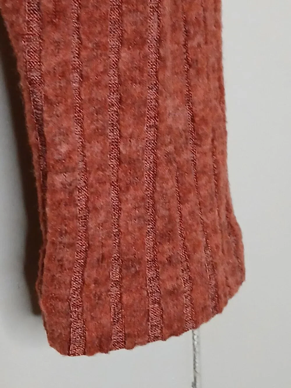 New Unbranded Women's XL Burnt Orange Ribbed Mock Neck Sweater (1088G4)